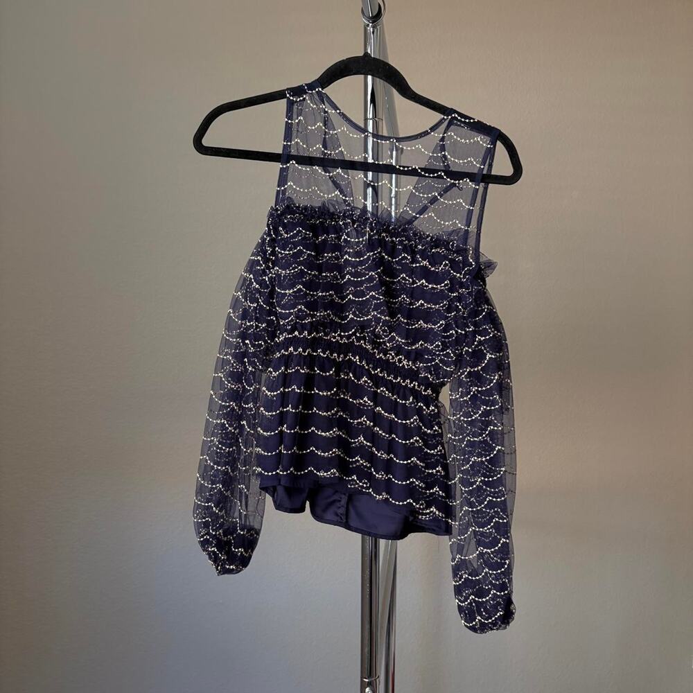 Alice mccall navy blue mesh